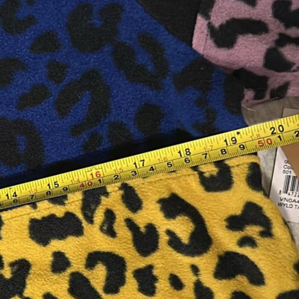 VANS Wyld Tangle Crew Sweatshirt Pullover Patchwork Leopard Size VN0A4BEMZUH - Picture 4 of 4